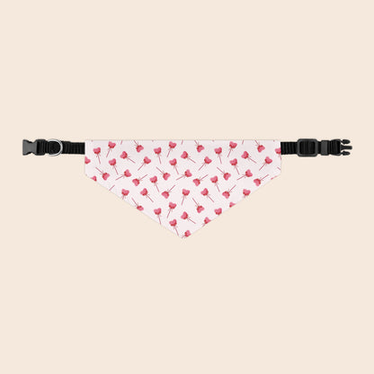 Heart Lollipop Valentine's Day Over the Collar Dog Bandana