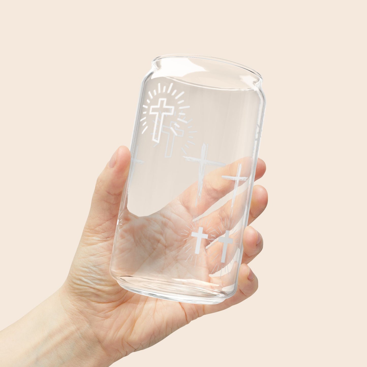 Cute Faith 16oz Sipper Glass