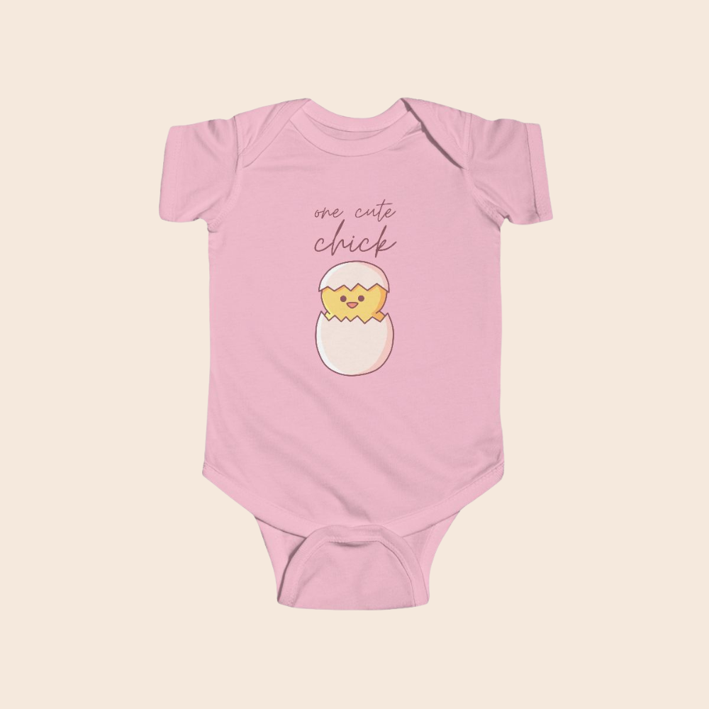 One Cute Chick Easter Baby Bodysuit