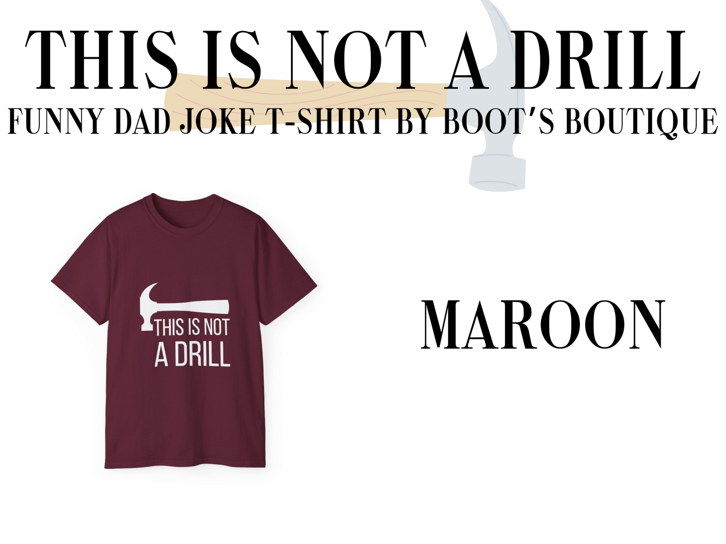 This is Not A Drill Dad Joke T-Shirt