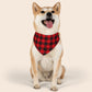 Buffalo Plaid Over the Collar Dog Bandana