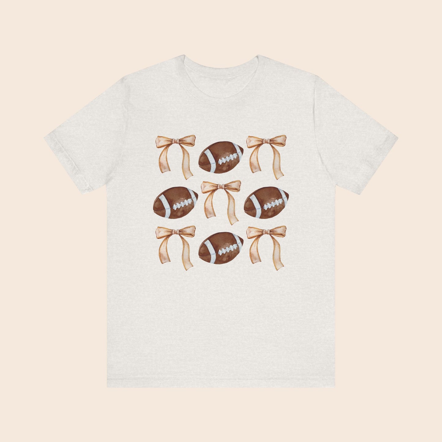 Cute Football and Bows T-Shirt