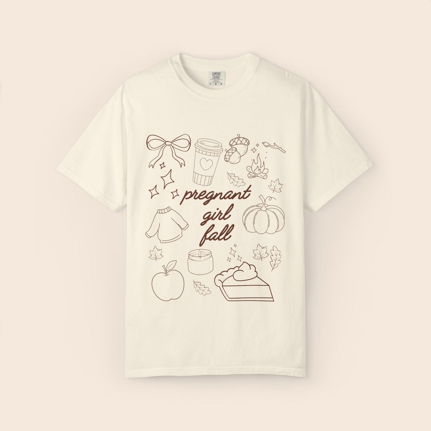 Pregnant Girl Fall Comfort Colors® Shirt