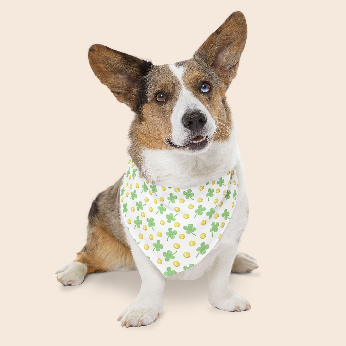 St. Patrick's Day Over the Collar Dog Bandana