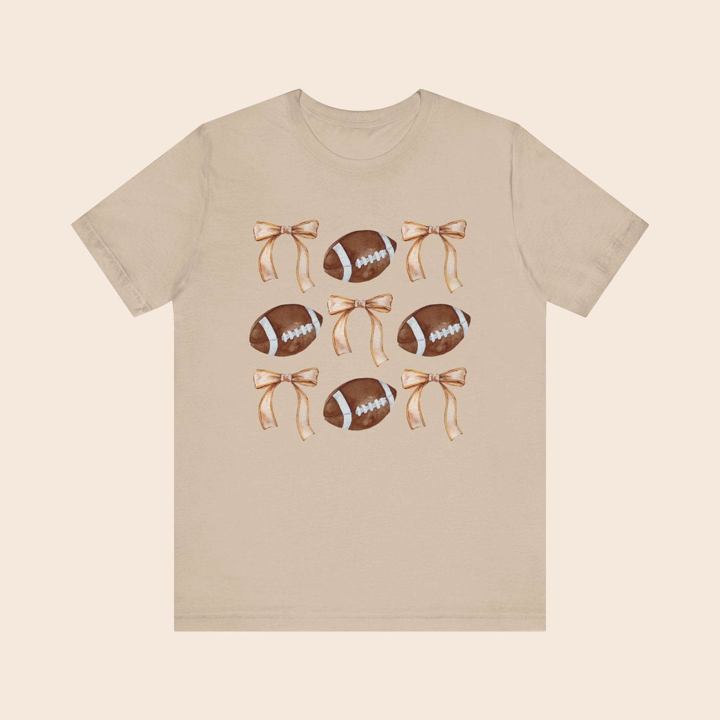 Cute Football and Bows T-Shirt