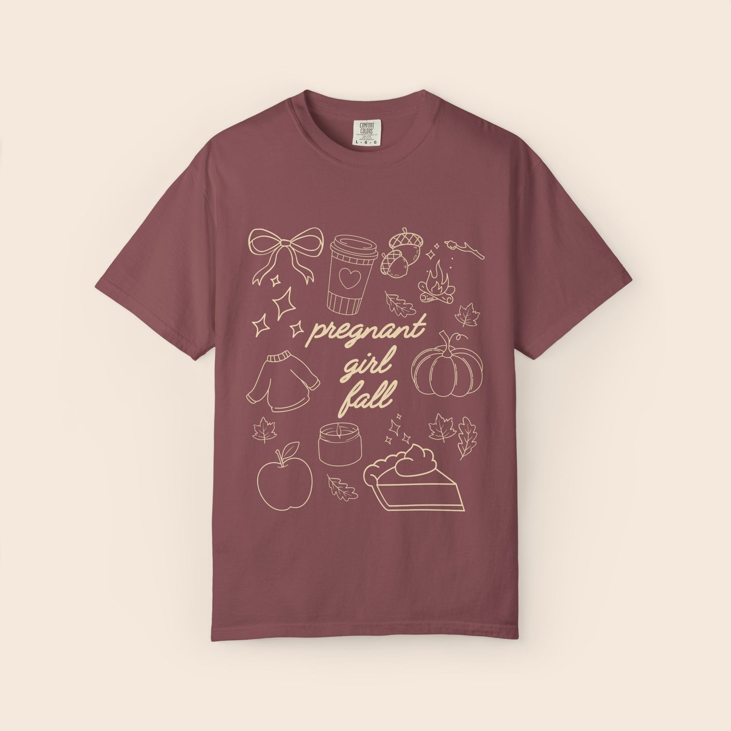 Pregnant Girl Fall Comfort Colors® Shirt
