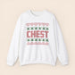 Inappropriate Couple's Ugly Christmas Sweater - Chest / Nuts Crewneck Sweatshirt