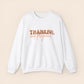 Thankful and Pregnant Thanksgiving Pregnancy Crewneck Sweatshirt