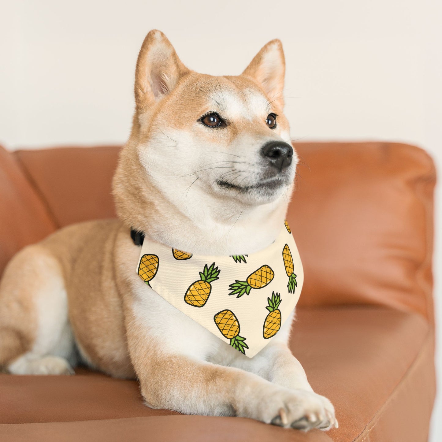 Pineapples Over the Collar Dog Bandana