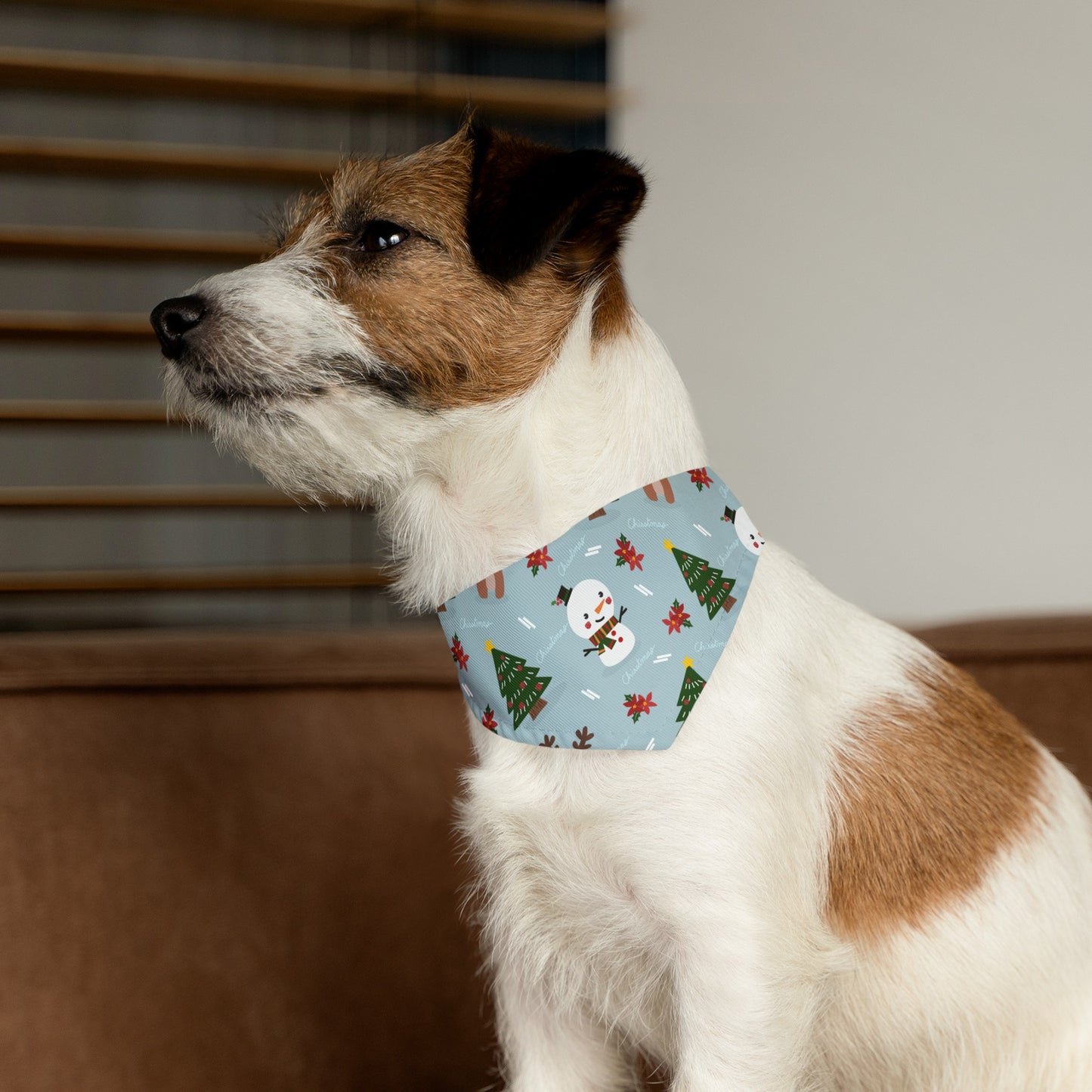 Christmas Over the Collar Dog Bandana