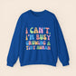 I Can't I'm Busy Growing a Tiny Human Pregnancy Crewneck Sweatshirt