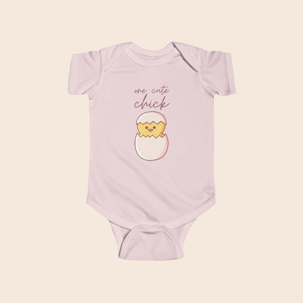 One Cute Chick Easter Baby Bodysuit