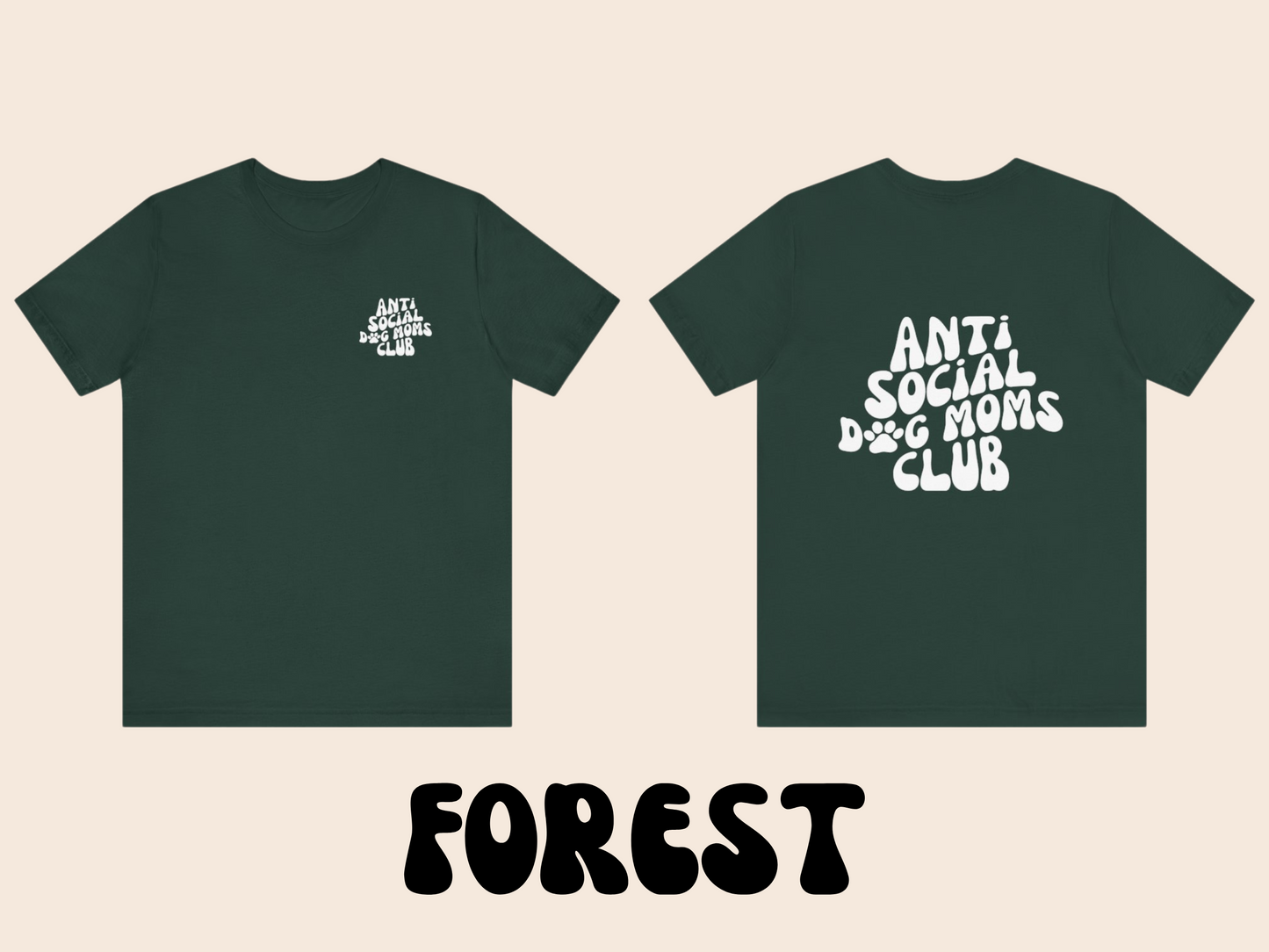 Antisocial Dog Moms Club T-Shirt