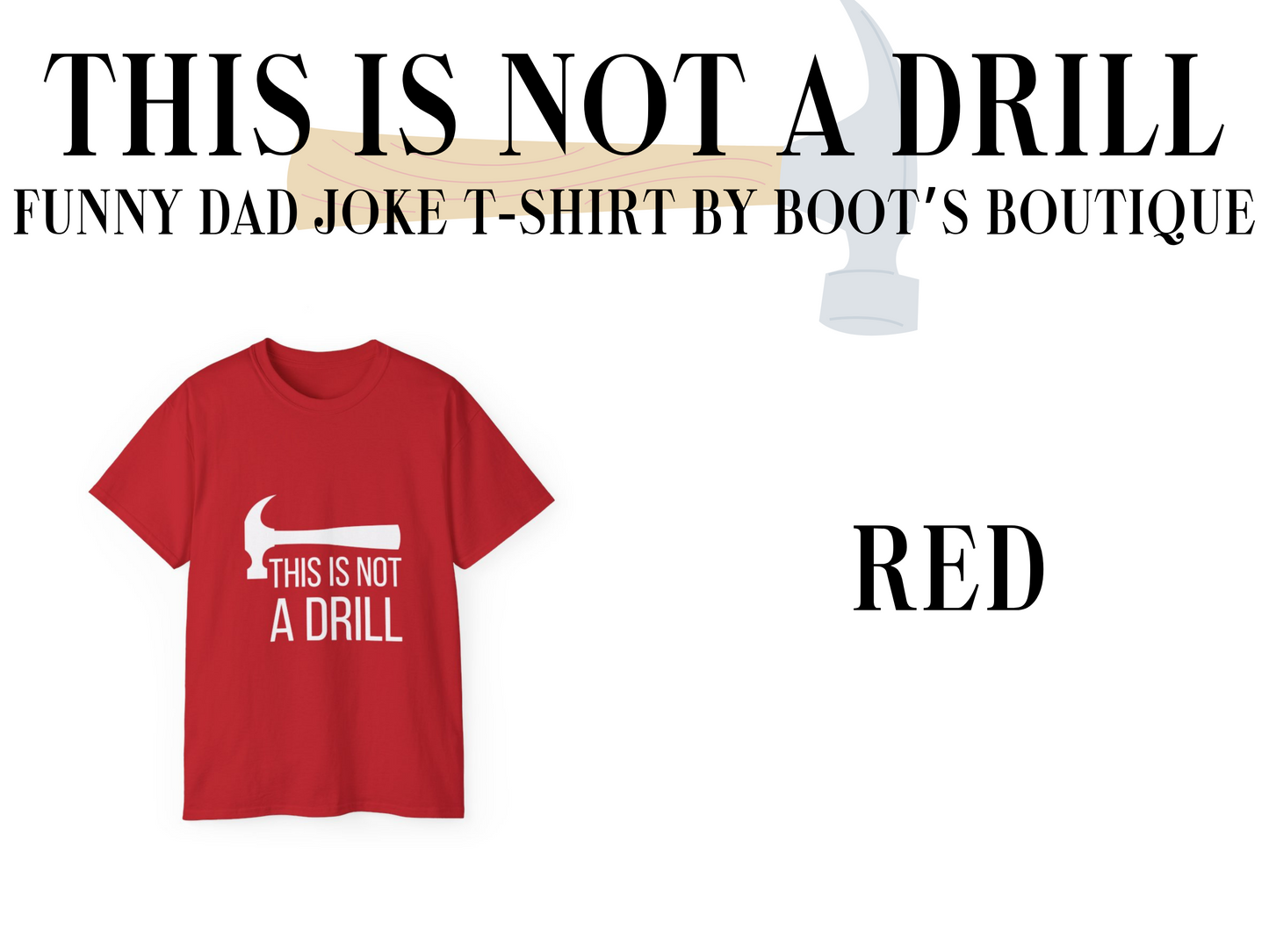 This is Not A Drill Dad Joke T-Shirt