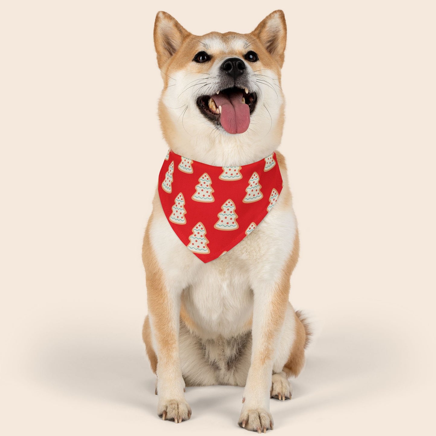 Christmas Cookies Over The Collar Dog Bandana