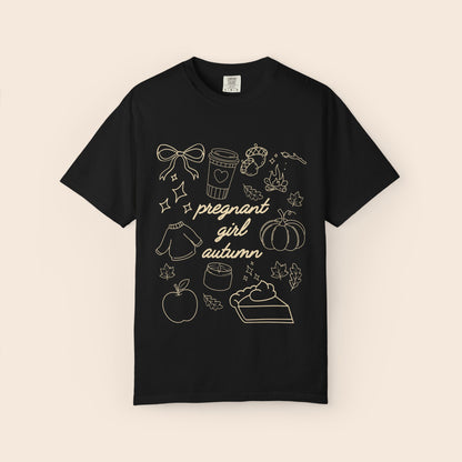 Pregnant Girl Autumn Comfort Colors® Shirt