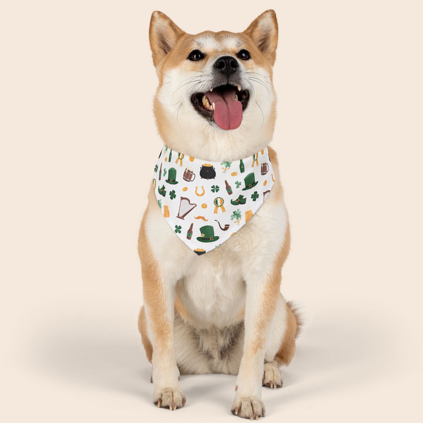 St. Patrick's Day Over the Collar Dog Bandana