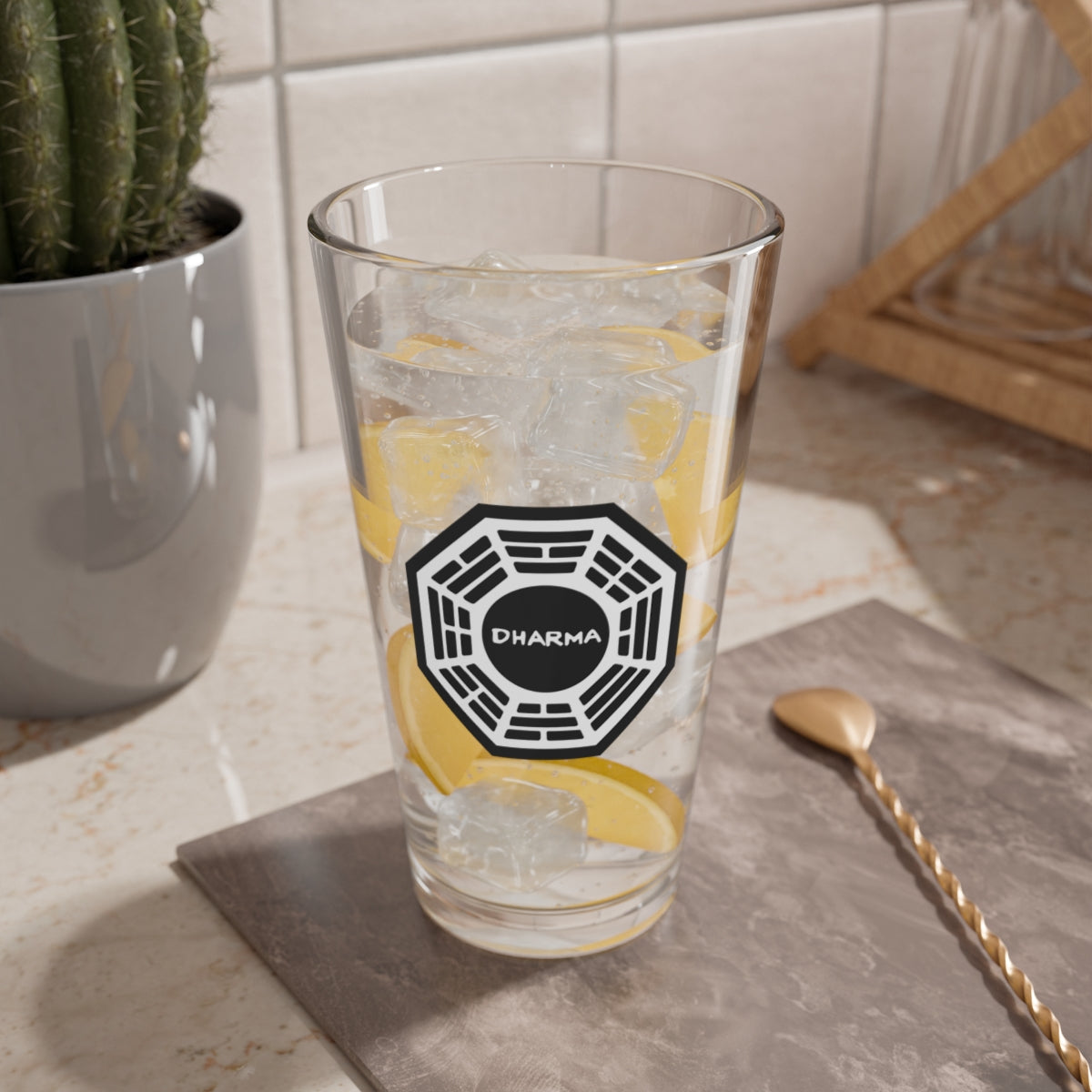 Dharma Initiative Lost TV Show 16oz Pint Glass