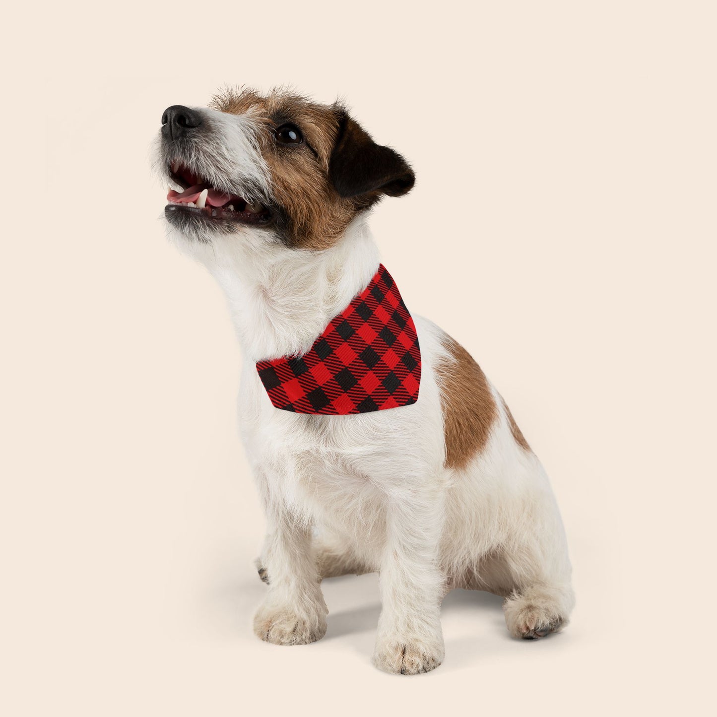 Buffalo Plaid Over the Collar Dog Bandana