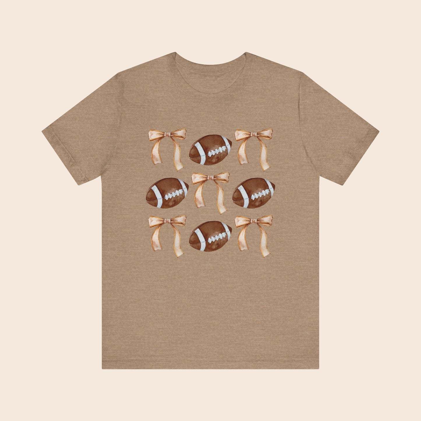 Cute Football and Bows T-Shirt