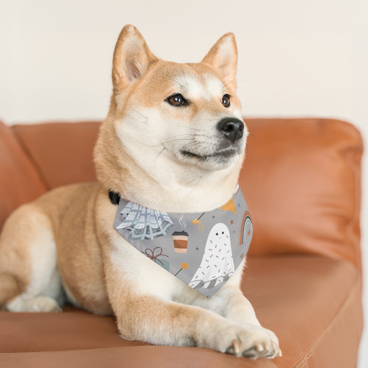 Cute Halloween Over the Collar Dog Bandana