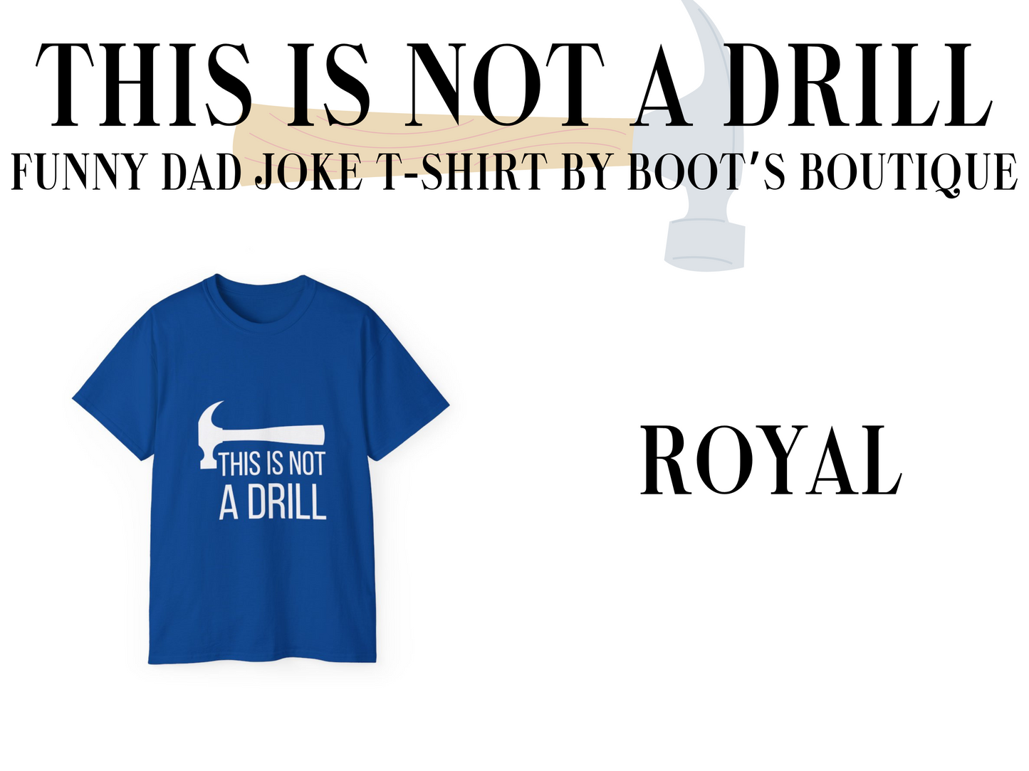 This is Not A Drill Dad Joke T-Shirt