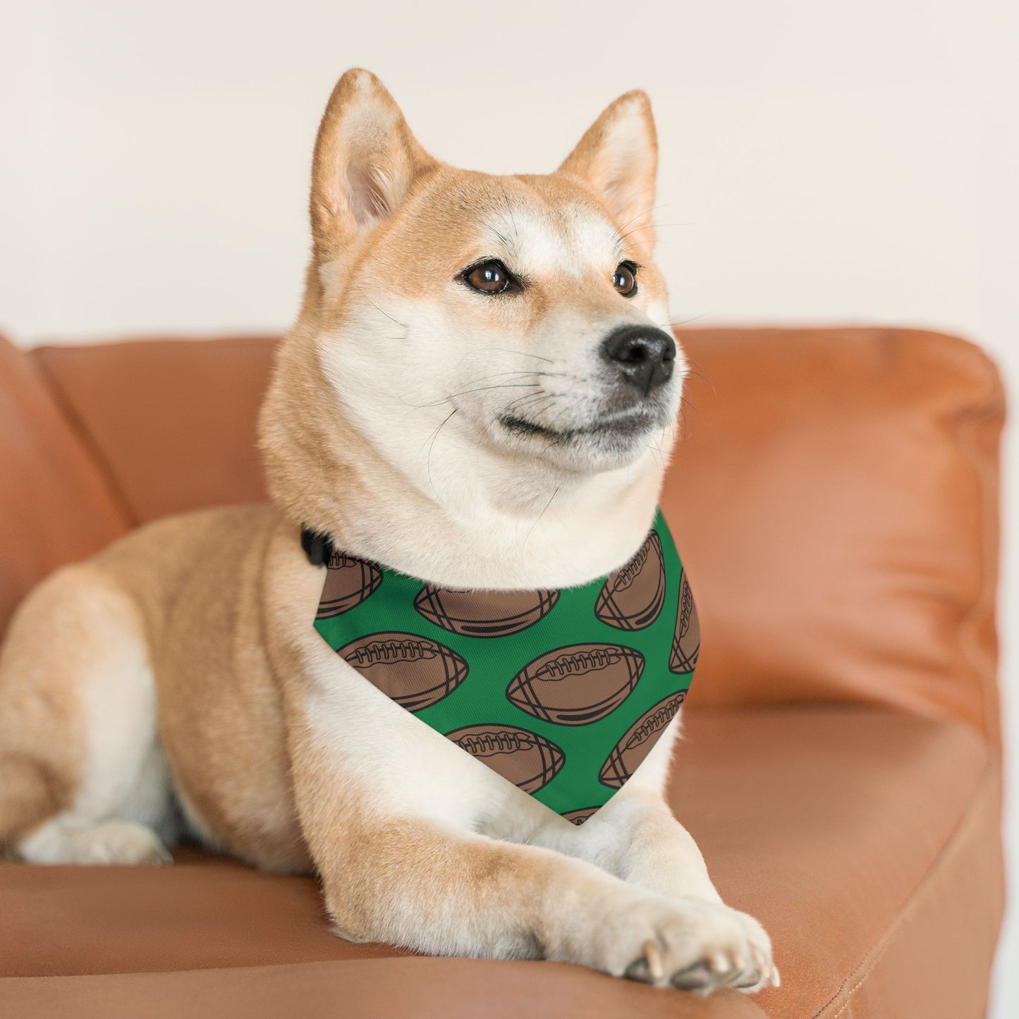 Football Over The Collar Dog Bandana