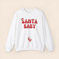 Santa Baby Christmas Pregnancy Crewneck Sweatshirt