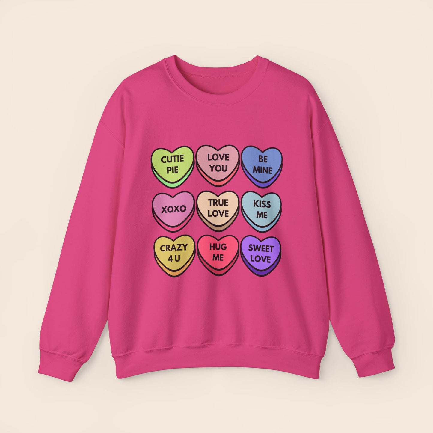 Candy Hearts Valentine's Day Crewneck Sweatshirt