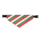 Christmas Stripes Over the Collar Christmas Dog Bandana