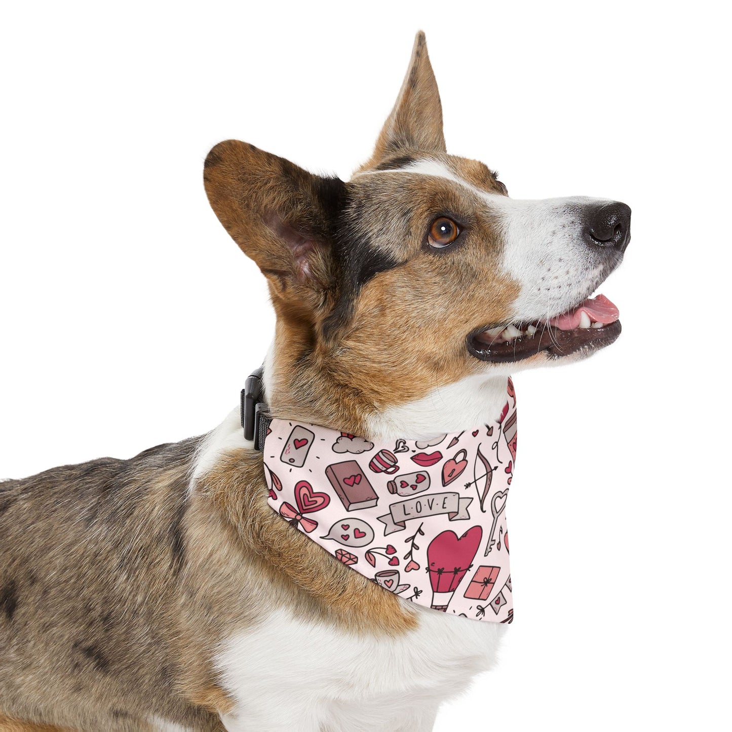 Valentine's Day Over the Collar Dog Bandana