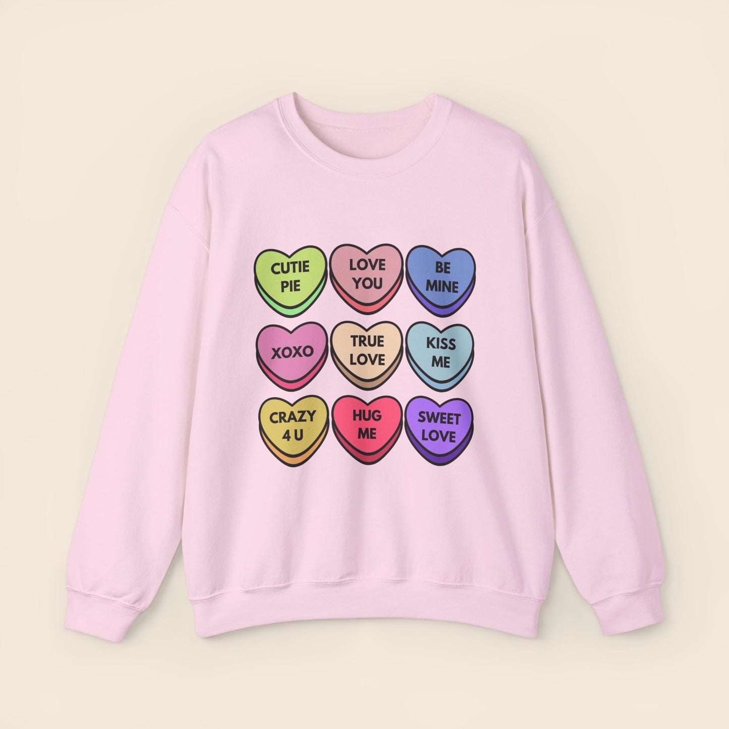 Candy Hearts Valentine's Day Crewneck Sweatshirt