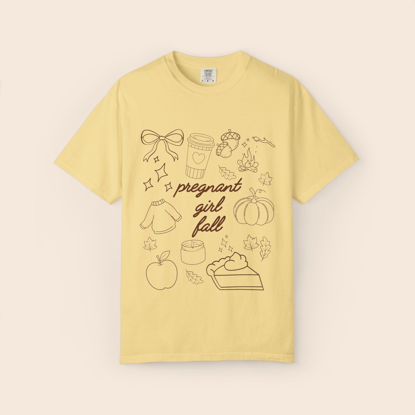 Pregnant Girl Fall Comfort Colors® Shirt