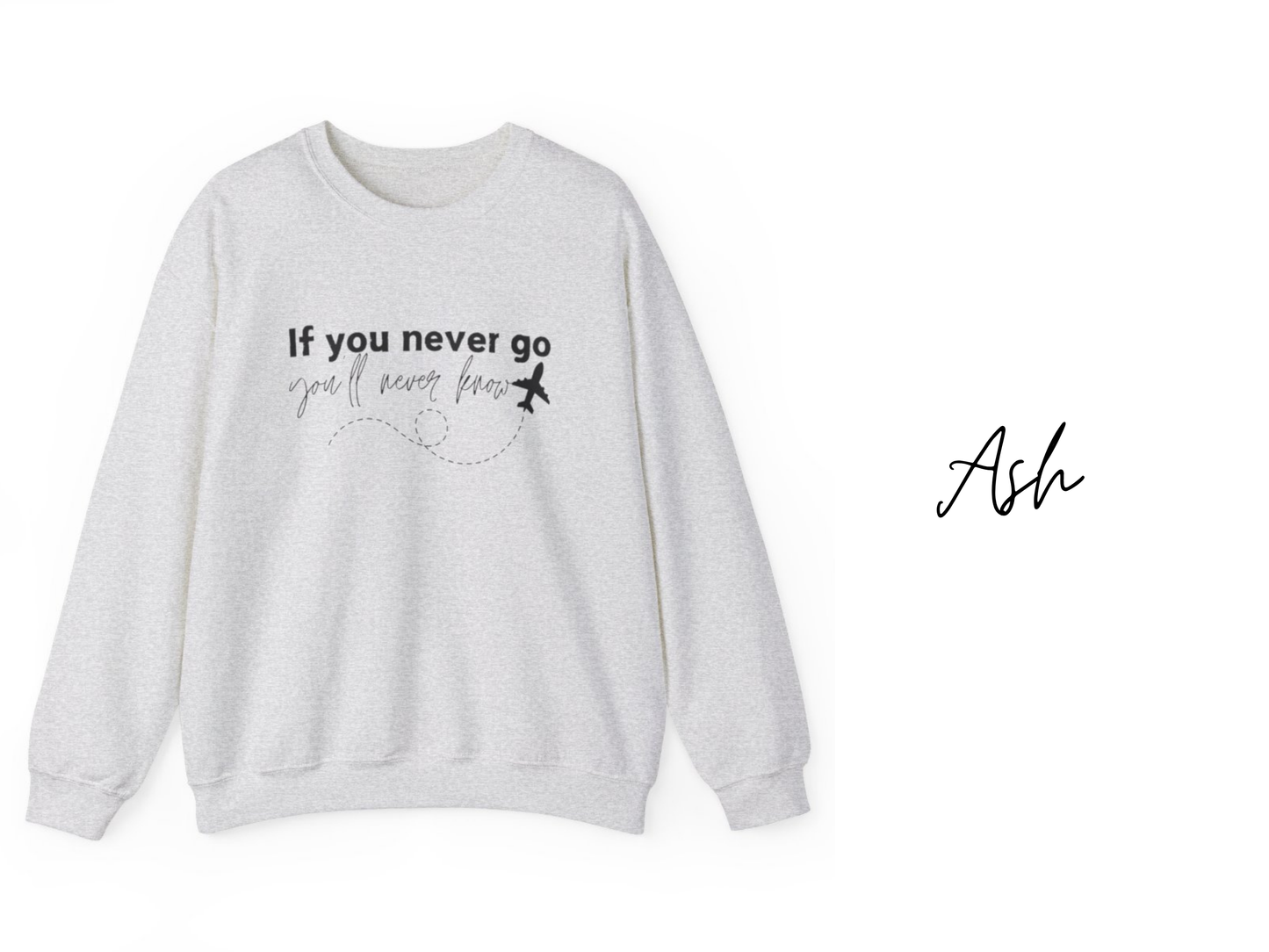 If You Never Go You'll Never Know Crewneck Sweatshirt