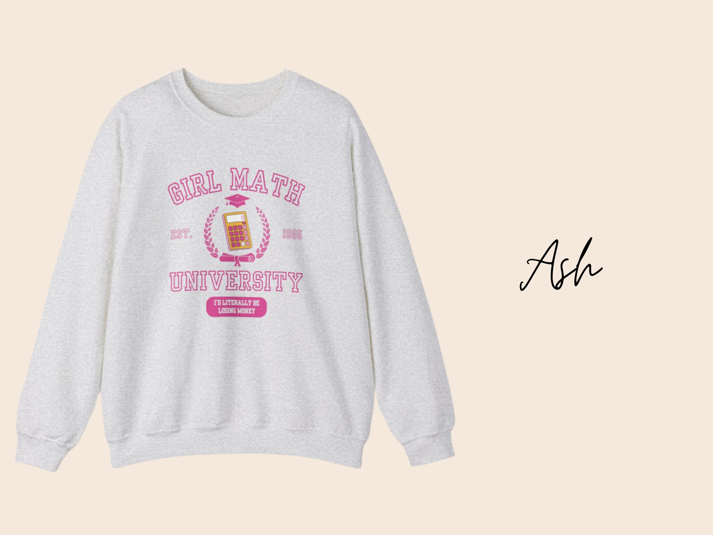 Girl Math University Crewneck Sweatshirt