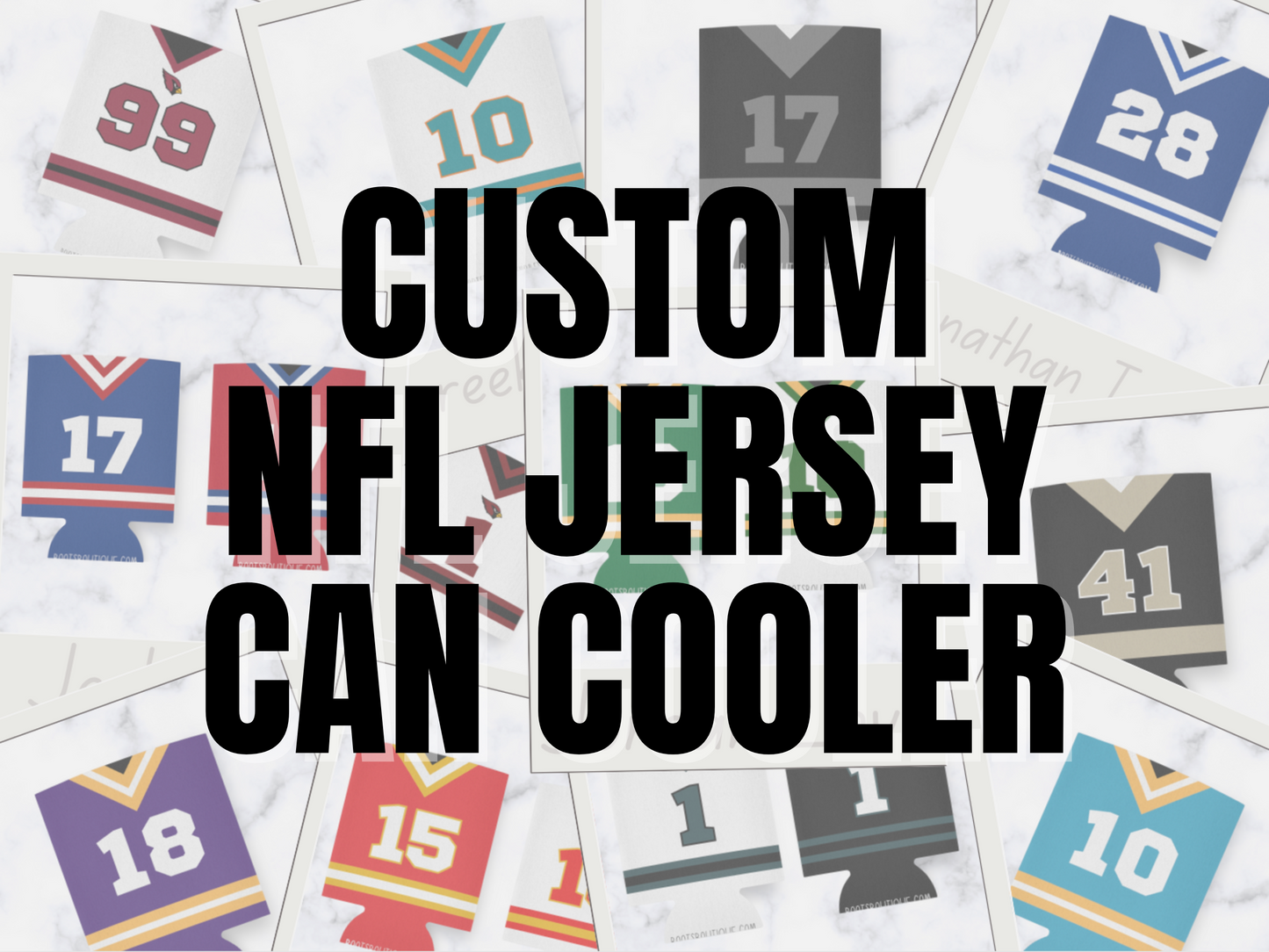 Custom NFL Jersey Can Cooler