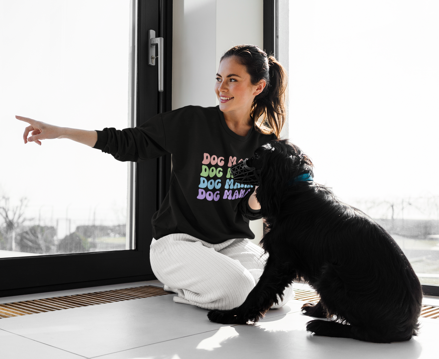 Dog Mama Crewneck Sweatshirt