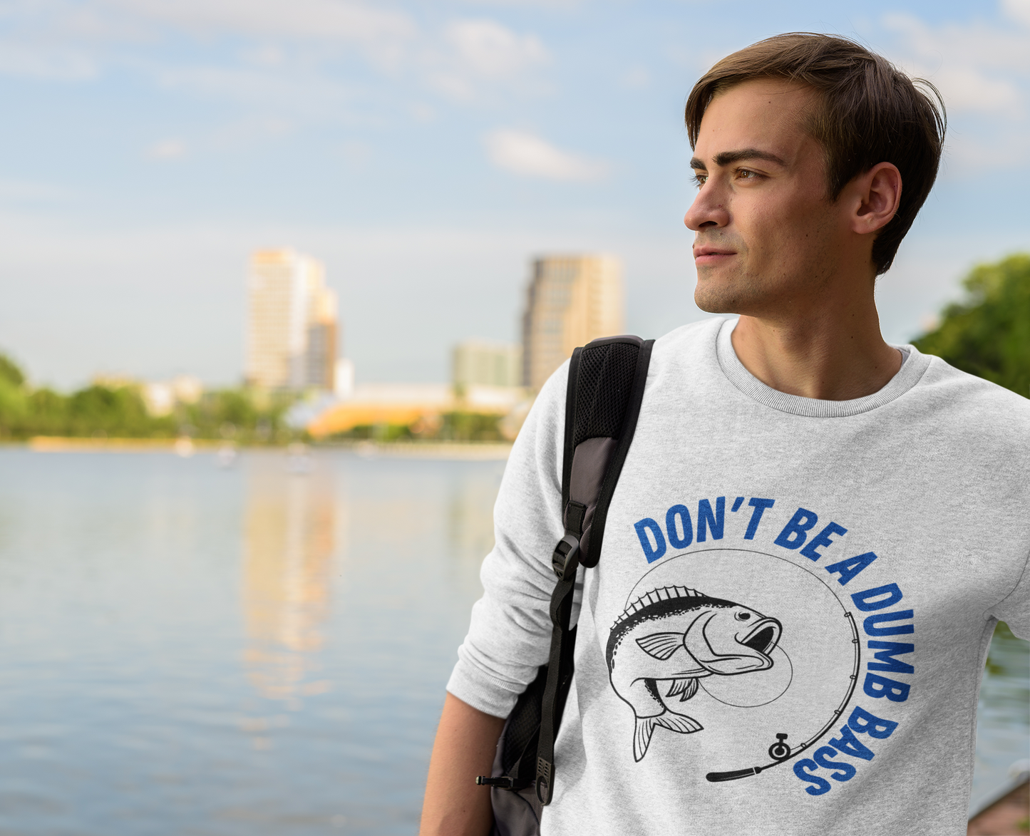 Don't Be a Dumb Bass - Fishing Crewneck Sweatshirt