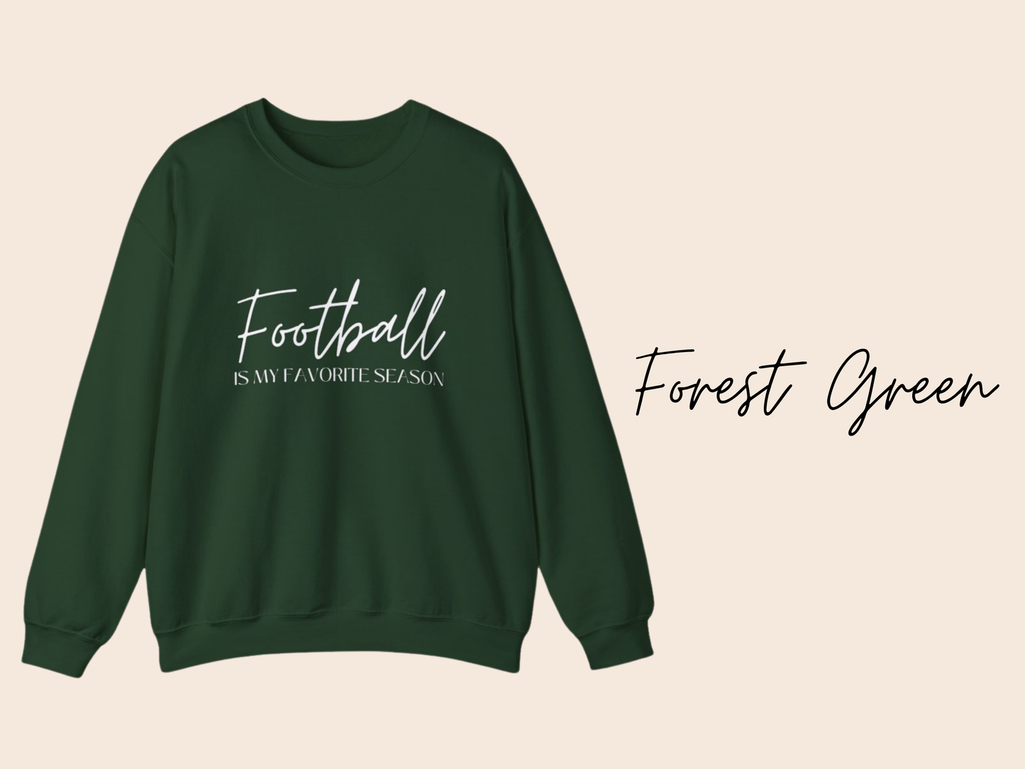 Football Is My Favorite Season Crewneck Sweatshirt