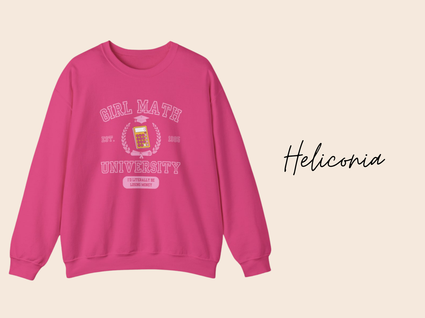 Girl Math University Crewneck Sweatshirt