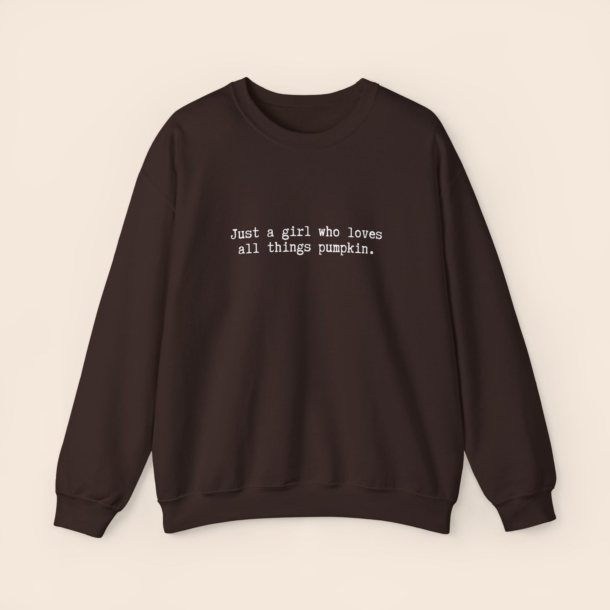 Just a Girl Who Loves All Things Pumpkin Crewneck Sweatshirt