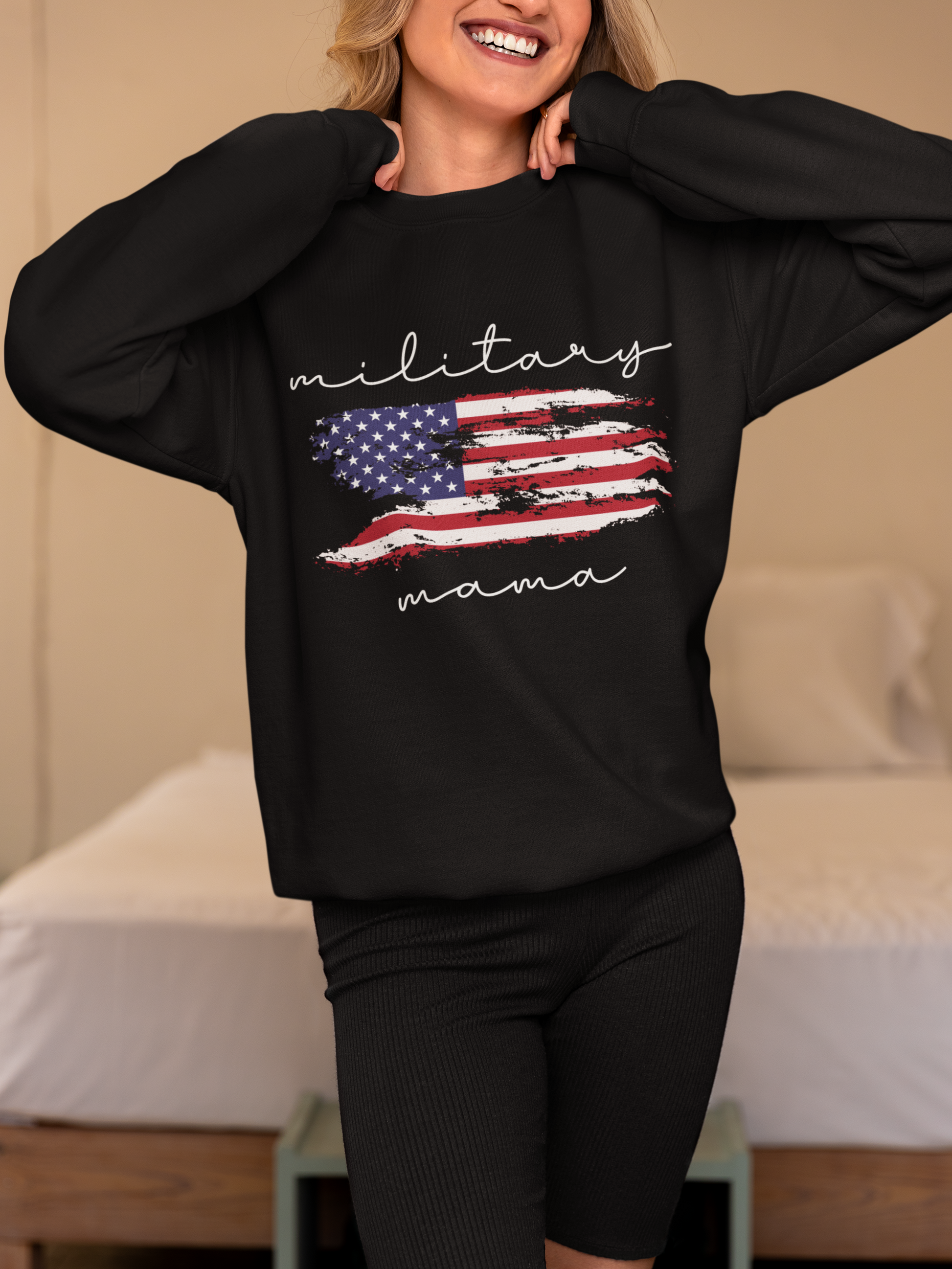 Military Mama Crewneck Sweatshirt
