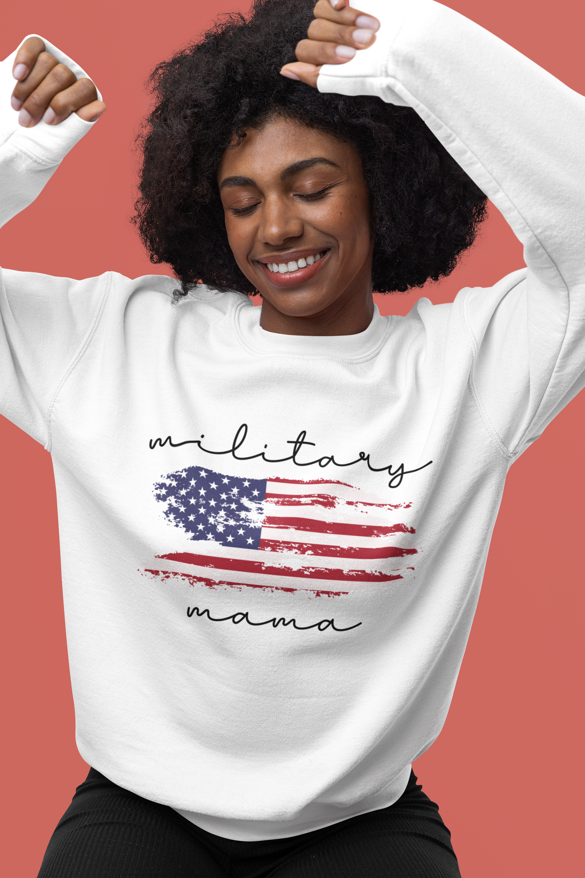 Military Mama Crewneck Sweatshirt