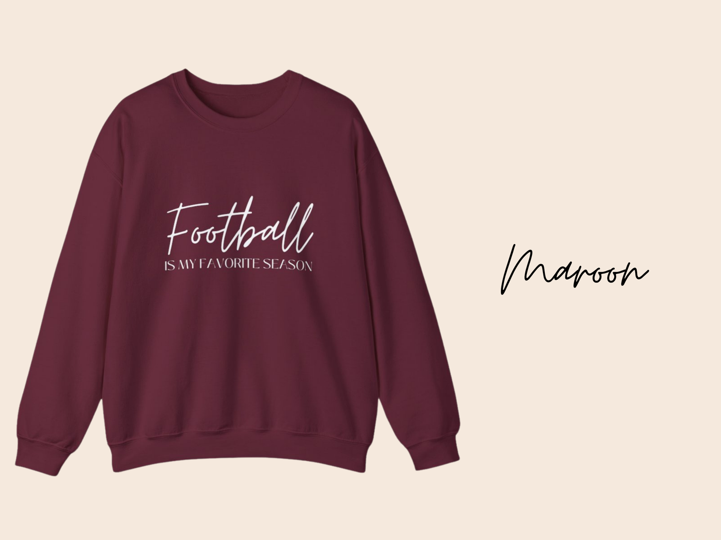 Football Is My Favorite Season Crewneck Sweatshirt