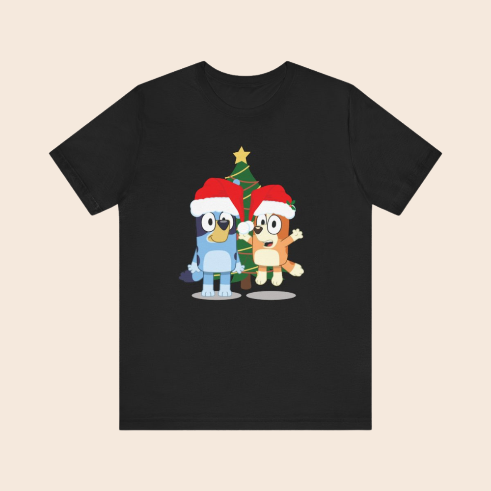 Bluey and Bingo - Bluey TV Show Christmas Unisex T-Shirt