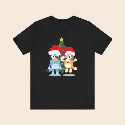 Bluey and Bingo - Bluey TV Show Christmas Unisex T-Shirt