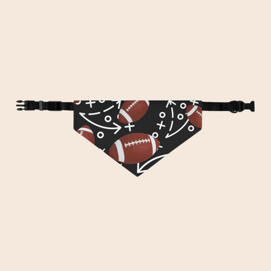 Football Over the Collar Dog Bandana