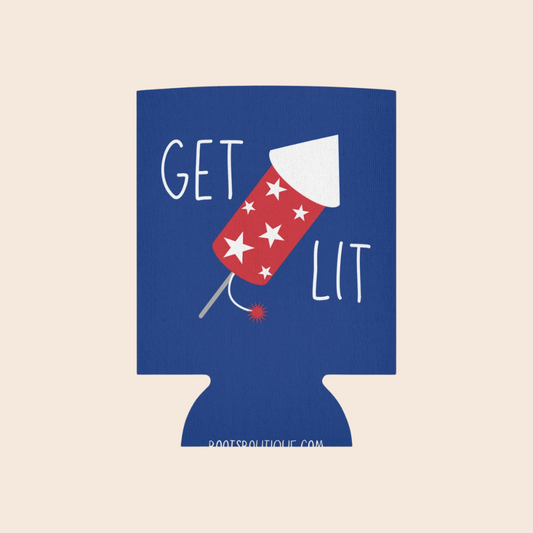 Get Lit - Fourth of July Can Cooler