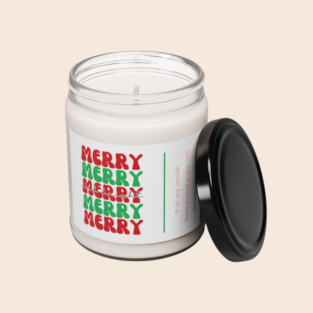 Merry and Bright - Christmas 9oz Soy Candle