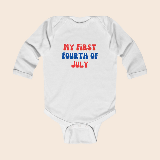 My First Fourth of July Baby Bodysuit